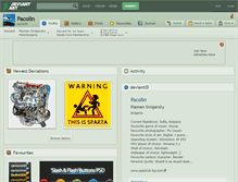Tablet Screenshot of pacolin.deviantart.com