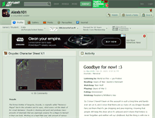 Tablet Screenshot of alexis101.deviantart.com