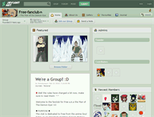 Tablet Screenshot of free-fanclub.deviantart.com