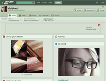 Tablet Screenshot of irishmood.deviantart.com