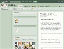 Tablet Screenshot of khr-oc-rp.deviantart.com