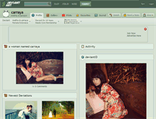 Tablet Screenshot of carraya.deviantart.com