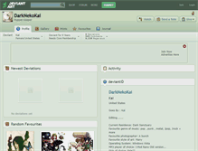 Tablet Screenshot of darknekokai.deviantart.com