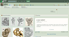 Desktop Screenshot of dalbear.deviantart.com