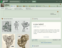 Tablet Screenshot of dalbear.deviantart.com