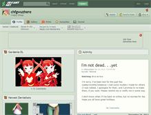 Tablet Screenshot of chfgwuzhere.deviantart.com