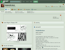 Tablet Screenshot of hatakemirukon.deviantart.com