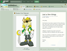 Tablet Screenshot of antimobius.deviantart.com