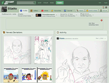 Tablet Screenshot of elgatito.deviantart.com