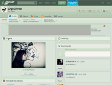Tablet Screenshot of angelverde.deviantart.com