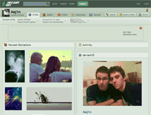 Tablet Screenshot of maj1n.deviantart.com