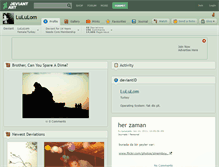 Tablet Screenshot of lululom.deviantart.com