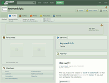 Tablet Screenshot of keywords1plz.deviantart.com