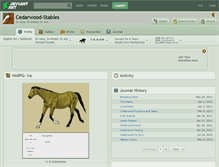 Tablet Screenshot of cedarwood-stables.deviantart.com