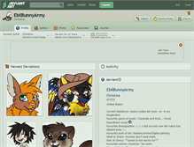 Tablet Screenshot of ebilbunnyarmy.deviantart.com