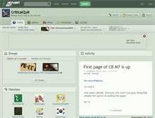 Tablet Screenshot of criticalquit.deviantart.com