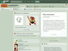 Tablet Screenshot of lucha-raan.deviantart.com