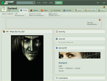 Tablet Screenshot of dunland.deviantart.com