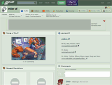 Tablet Screenshot of miles-df.deviantart.com