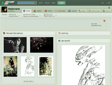 Tablet Screenshot of majawana.deviantart.com