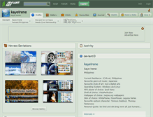 Tablet Screenshot of kayeirene.deviantart.com