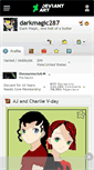 Mobile Screenshot of darkmagic287.deviantart.com