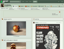 Tablet Screenshot of kresbicky.deviantart.com