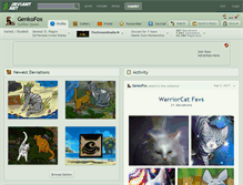 Tablet Screenshot of genkofox.deviantart.com