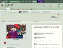 Tablet Screenshot of mikkichan01.deviantart.com