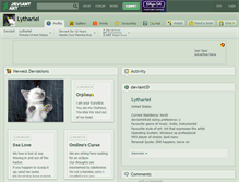 Tablet Screenshot of lythariel.deviantart.com