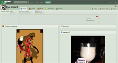 Desktop Screenshot of blue-leopard.deviantart.com