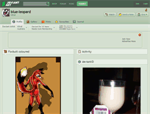 Tablet Screenshot of blue-leopard.deviantart.com