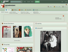 Tablet Screenshot of jamesthesaint.deviantart.com