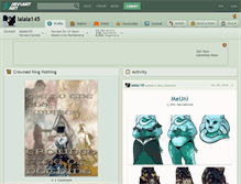Tablet Screenshot of lalala145.deviantart.com