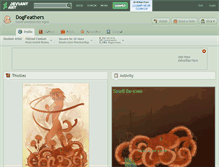 Tablet Screenshot of dogfeathers.deviantart.com
