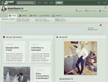 Tablet Screenshot of musicrocks14.deviantart.com