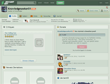 Tablet Screenshot of knowledgeseeker01.deviantart.com