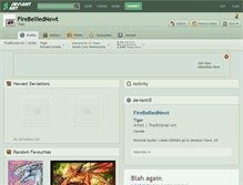 Tablet Screenshot of firebelliednewt.deviantart.com