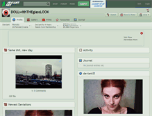 Tablet Screenshot of dollwiththeglasslook.deviantart.com