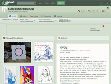 Tablet Screenshot of cursedwhiteblankness.deviantart.com