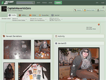 Tablet Screenshot of captainmaverickzero.deviantart.com
