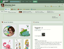 Tablet Screenshot of bohemian-moon.deviantart.com