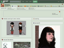 Tablet Screenshot of kimiezu.deviantart.com