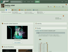 Tablet Screenshot of destiny-juliet.deviantart.com