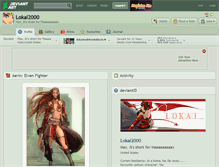 Tablet Screenshot of lokai2000.deviantart.com