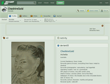 Tablet Screenshot of cheshiregold.deviantart.com