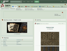 Tablet Screenshot of hugama.deviantart.com
