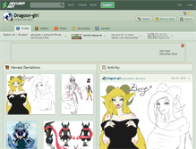 Tablet Screenshot of dragoon-girl.deviantart.com