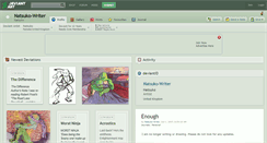 Desktop Screenshot of natsuko-writer.deviantart.com