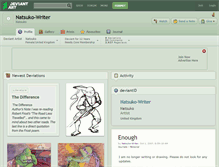 Tablet Screenshot of natsuko-writer.deviantart.com